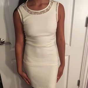 White body con dress